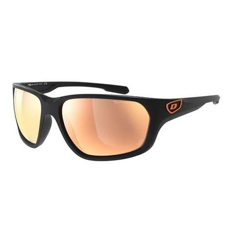 Lunettes De Soleil Demetz Flair Noir Mat Gris Orange Mm