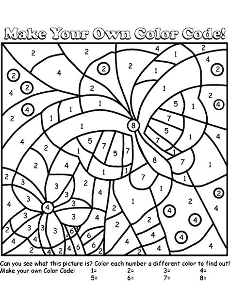 color by number printable fun 101 coloring - adult color by numbers ...