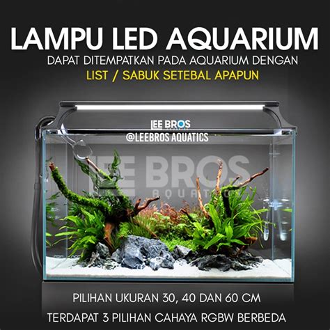 Jual Lampu Aquarium RGBW LED Aquarium Lampu Akuarium 30 Cm 40 Cm 60