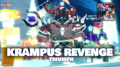 Beating Xmas Event Krampus Revenge Tds Roblox Youtube