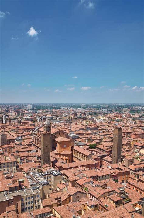 Panoramic View Of Bologna Emilia Romagna Italy Stock Photo Image