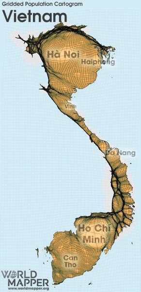 Vietnam Population Map