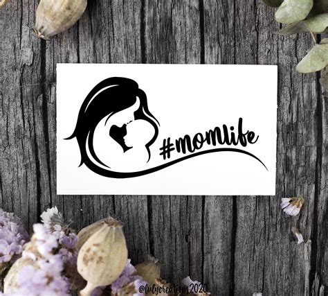 Mom Life Vinyl Decal Momlife Decal Mom Life Sticker Etsy