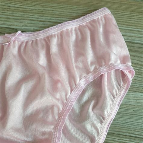 Vintage Silky Nylon Panties Sheer Pink Bikini Soft Brief Size Hip EBay