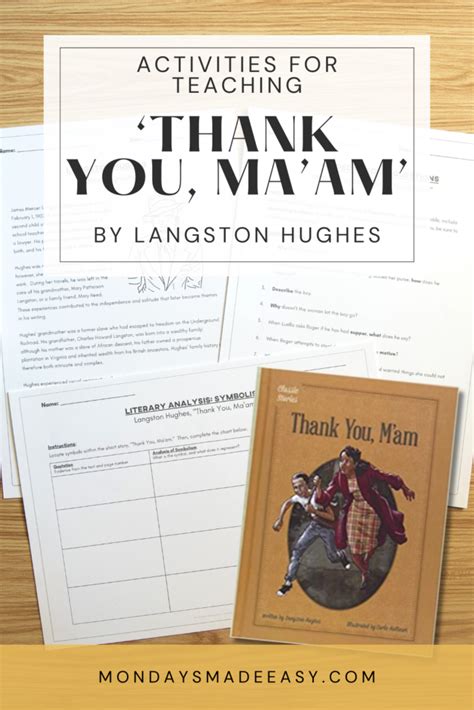 3 Engaging Activities for Teaching Thank You, Ma’am by Langston Hughes