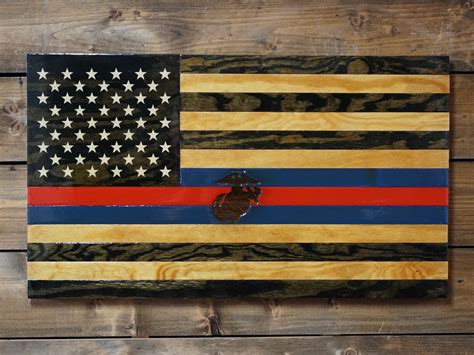 Handmade Wooden American Flags Veteran Made Woodworks