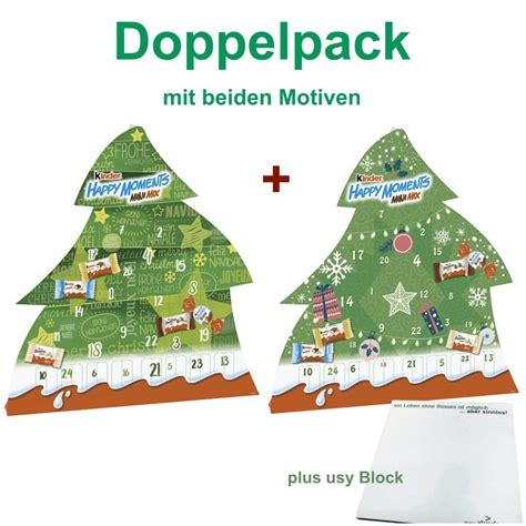 Kinder Happy Moments Mini Mix Adventskalender Doppelpack