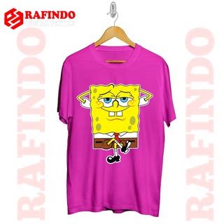 Jual BAJU KAOS T SHIRT DESAIN SPONGEBOB SQUAREPANTS TERBARU BISA