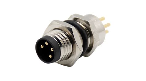 Rnd Rnd Circular Connector M Plug Straight Poles