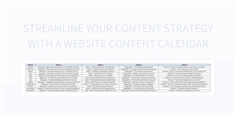 Free Website Content Calendar Templates For Google Sheets And Microsoft ...