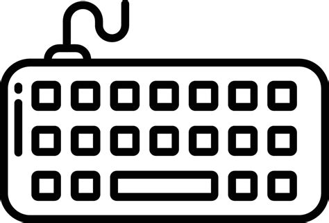 Keyboard Outline Illustration 44254097 Vector Art At Vecteezy