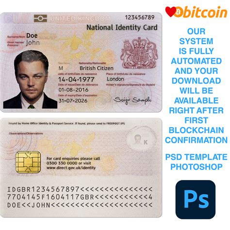 Uk Id Card Template United Templates