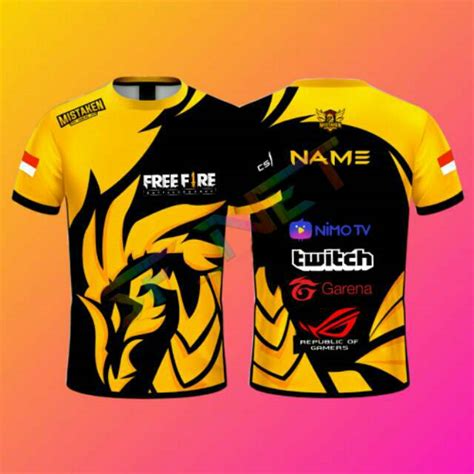 Jual JERSEY BAJU GAME KAOS FREE FIRE GAMING CUSTOM NEW FF Shopee