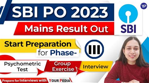 Sbi Po Mains Result Prepare For Psychometric Test Group