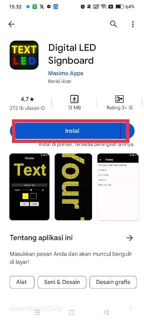 Cara Membuat Running Text Atau Tulisan Berjalan Di HP Android Dengan