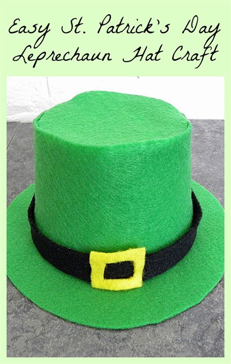 Easy St. Patricks Day Leprechaun Hat Craft for Kids - Sweet Party Place