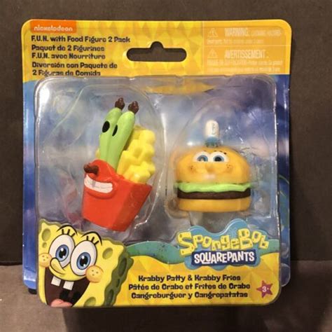 Spongebob Squarepants Fun With Food 2 Figures Krabby Patty And Krabby Fries Ebay