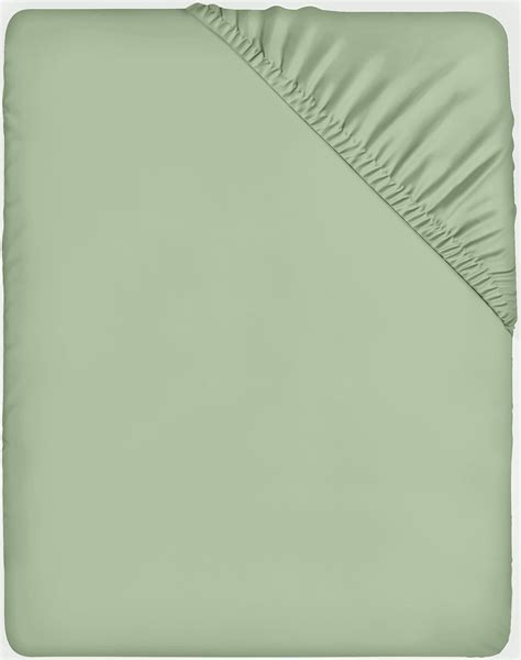 Utopia Bedding Fitted Sheet Double Sage Deep Pocket 14 Inch 35 Cm