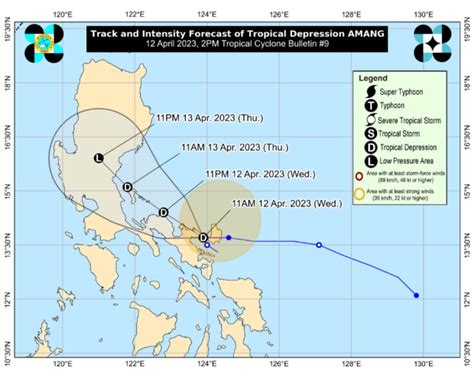 Pagasa 11 Provinces Now Under Signal No 1 As TD Amang Crosses