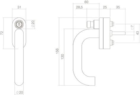 Intersteel Raamkruk Rond Afsluitbaar Skg Rvs Geborsteld Deurklinkenshop