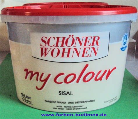 10 L Schöner Wohnen my Color Wandfarbe Sisal Matt 2 99EUR L