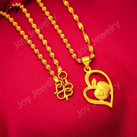 Local Delivery COD Original Saudi Gold 18k Saudi Gold Female Necklace