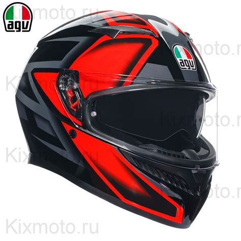 Мотошлем купить AGV K3 Compound чёрно-красный