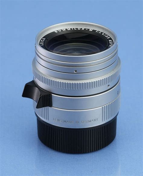 LEICA LEITZ 35MM SUMMILUX M F1 4 ASPH SILVER CHROME 11883 LENS SHADE