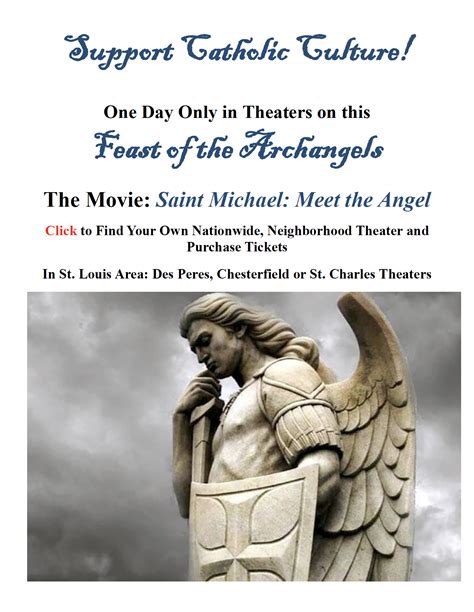 The Movie Saint Michael Meet The Angel Credo Of The Catholic Laity