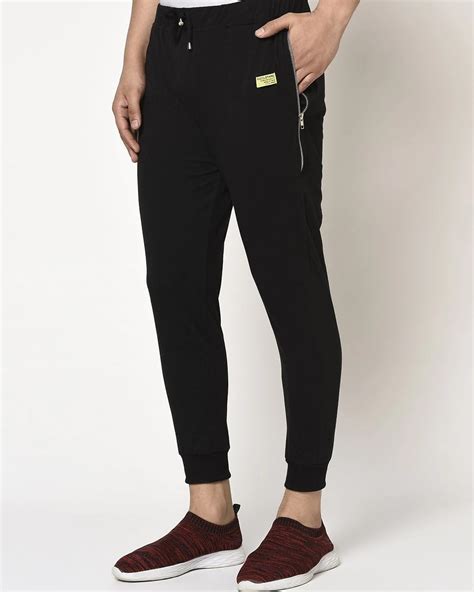 Buy Mens Black Casual Joggers Online At Bewakoof