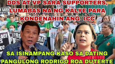 DDS AT VP SARA SUPPORTERS LUMABAS NA NG KALYE PARA KONDENAHIN ANG