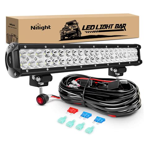 Buy Nilight ZH006 LED Light Bar 20 Inch 126W Spot Flood Combo Led Off