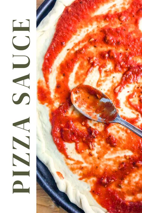 Easy Pizza Sauce Recipe Homemade Pizza Sauce Lifes Ambrosia