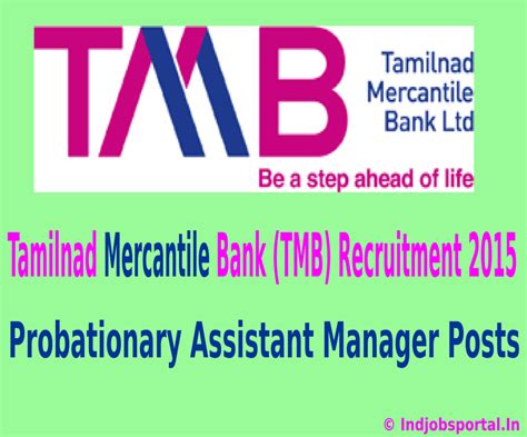 Tamilnad Mercantile Bank TMB Recruitment 2015 Apply Online For