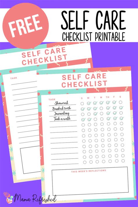 Self Care Checklist Ideas To Pamper Yourself Artofit