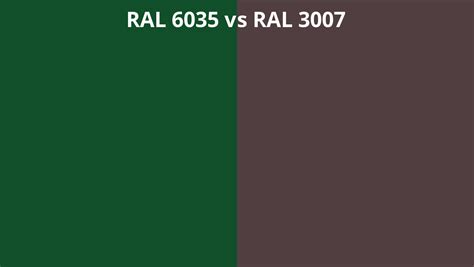 Ral 6035 Vs 3007 Ral Colour Chart Uk