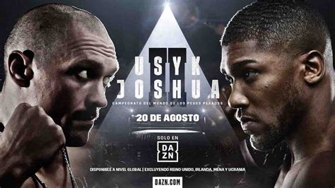 Usyk Vs Joshua Ii Cara A Cara En Dazn Con Los Títulos Mundiales De Los Pesos Pesados En Juego