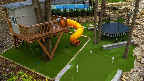 Residential Playground Grass In Los Angeles Synlawn