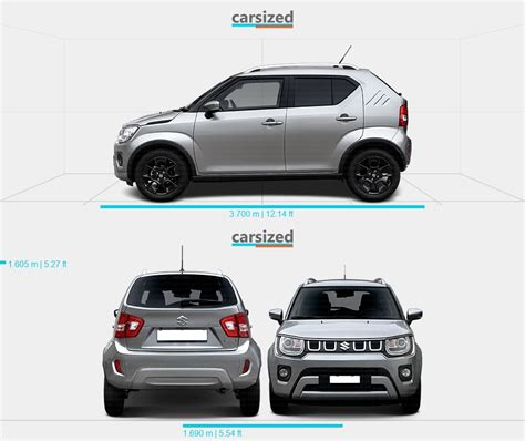 Suzuki Ignis Present Dimensions Front View