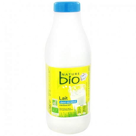 Nature Bio Lait Demi Cr M St Rilis Uht Issu De L Agriculture