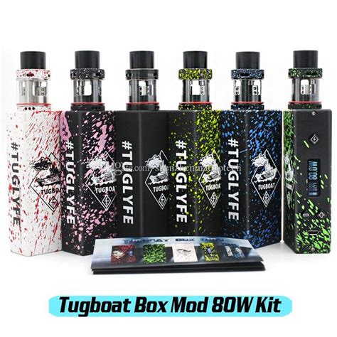 Tuglyfe Tugboat V Box Mod Kit Watt W Tc Matching Authentic Rda