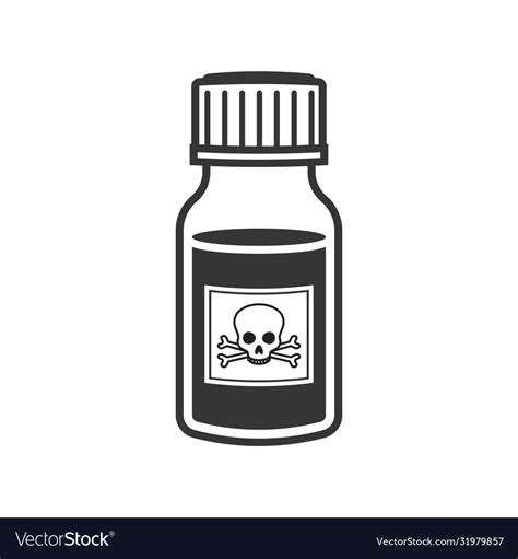 Poison Symbol On Bottle