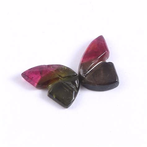 Natural Bio Tourmaline Hand Carved Butterfly Wings Gemstone Size X Mm