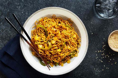 Vegetarian Singapore Noodles Recipe