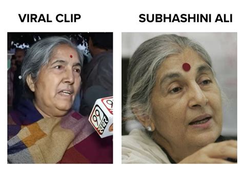 No, this video does not show CPI(M) leader Subhashini Ali criticizing ...