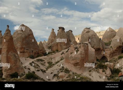 Fairy chimneys in Cappadocia Stock Photo - Alamy