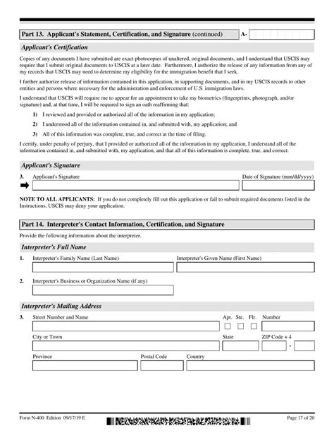 Uscis Form N 400 Download Fillable Pdf Or Fill Online Application For