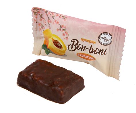 АКЦІЯ! Цукерки «Bon-boni» з курагою 1 ящ. - NativeFood