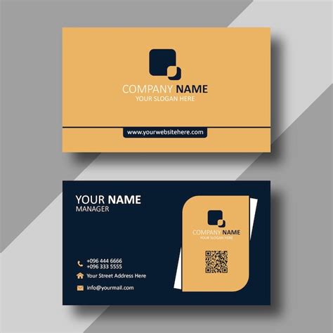 Premium Vector Modern Professional Business Card