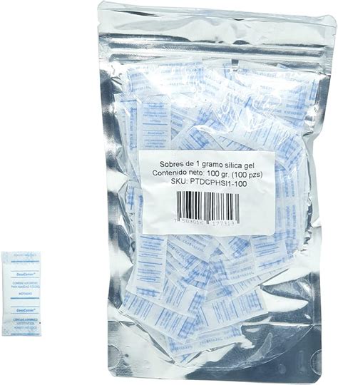 Sobres Silica Gel Gramo Deshumidificador Para Humedad